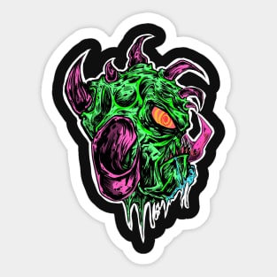 Severed Head Ted Sticker